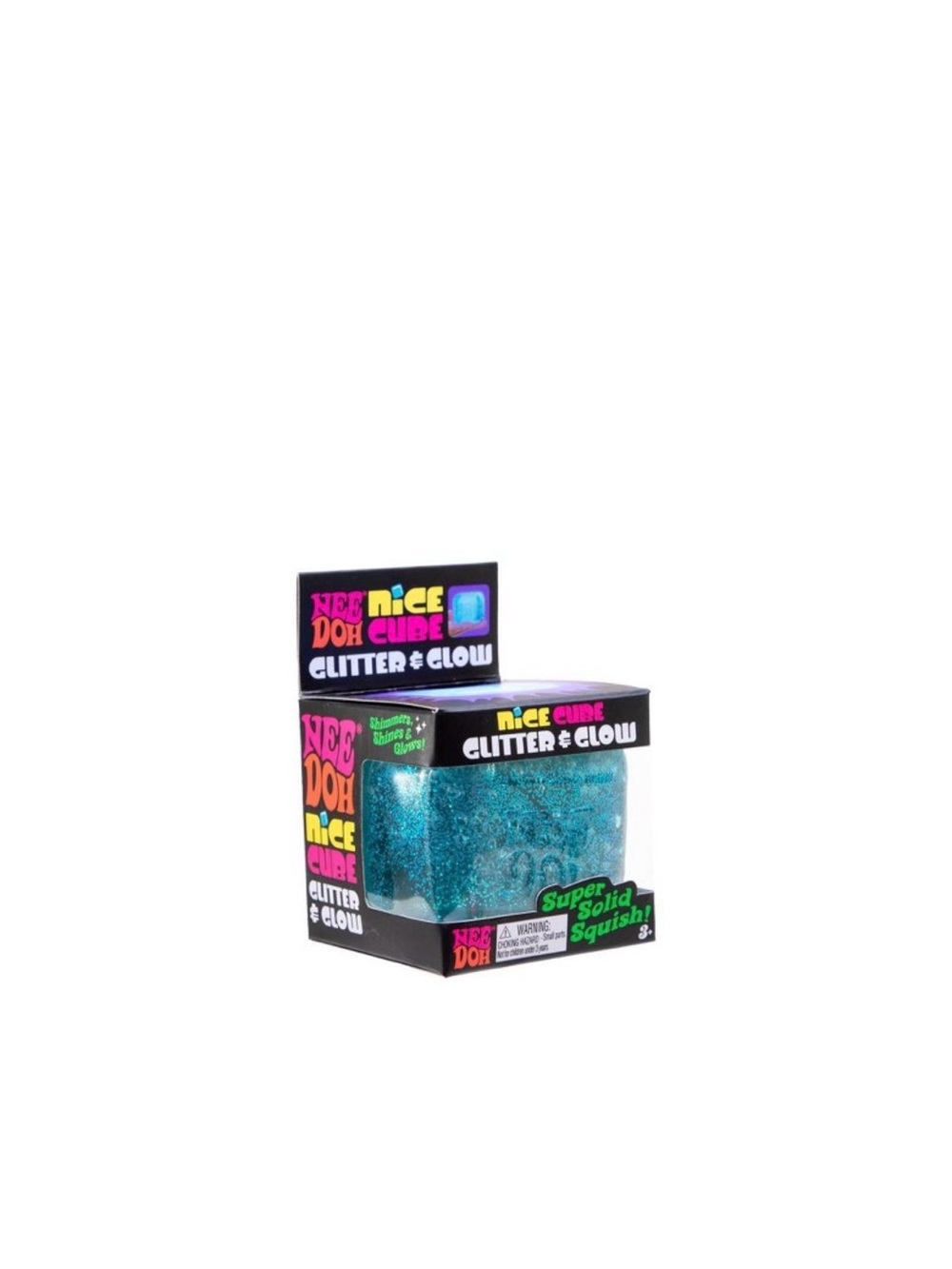 NeeDoh Nice Cube - Glitter and Glow (Blue)
